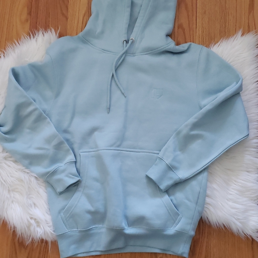 Twitch Logo Light Baby Blue Pullover Hoodie Gem